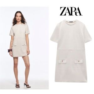 ZARA faux suede dress